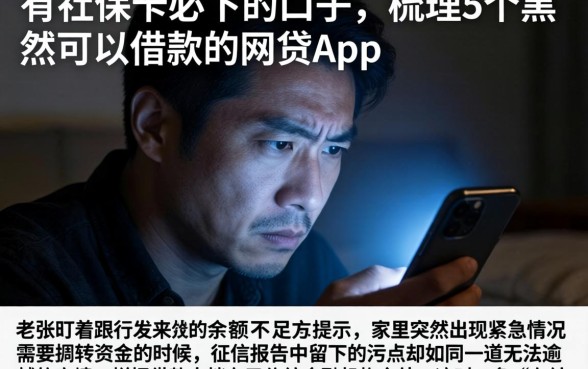 有社保卡必下的口子，梳理5个黑户可以借款的网贷app