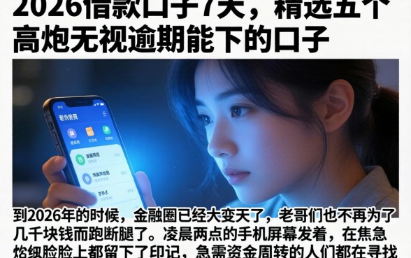 2026借款口子7天的,精选五个高炮无视逾期能下的口子