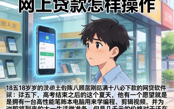 网上贷款怎样操作，详细阐述五个18岁必下款的网贷软件