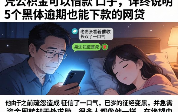 凭公积金可以借款的口子,详尽说明5个黑户逾期也能下款的网贷