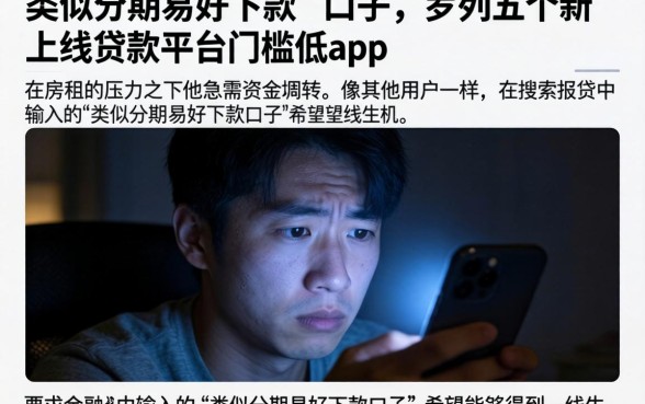 类似分期易好下款的口子，罗列五个新上线贷款平台门槛低app