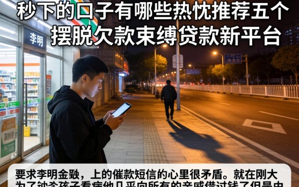 秒下的口子有哪些，热忱推荐五个摆脱欠款束缚贷款新平台
