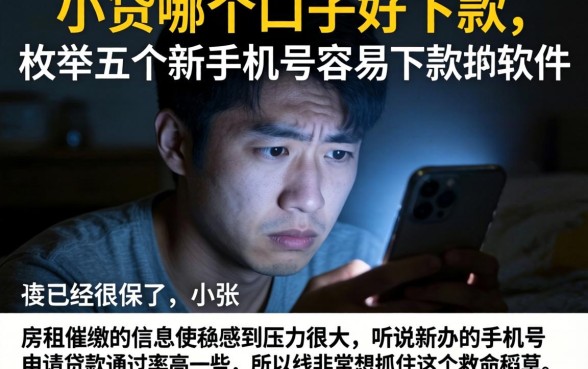 小贷哪个口子好下款，枚举五个新手机号容易下款的软件