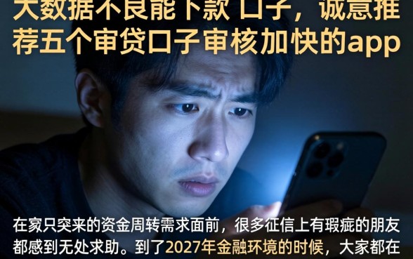 大数据不良能下款的口子，诚意推荐五个审贷口子审核加快的app