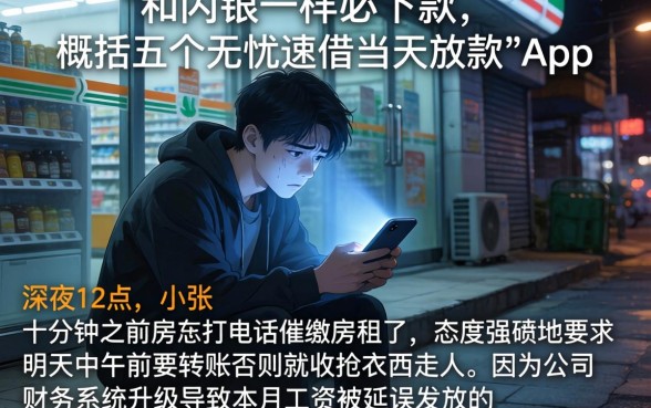 和闪银一样必下款，概括五个无忧速借当天放款的app