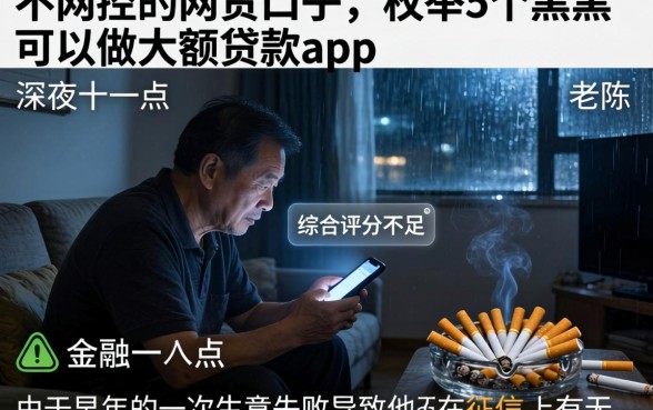 不风控的网贷口子，枚举5个黑户可以做大额贷款app
