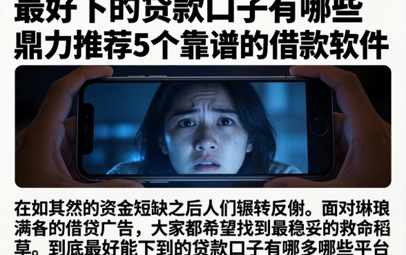 最好下的贷款口子有哪些，鼎力推荐5个靠谱的借款软件