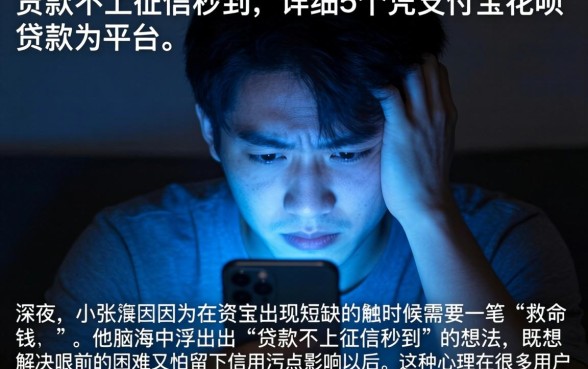 贷款不上征信秒到,详细阐述5个凭支付宝花呗贷款的平台