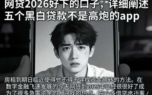 网贷2026好下的口子，详细阐述五个黑白贷款不是高炮的app