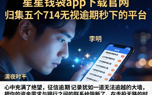 星星钱袋app下载官网，归集五个714无视逾期秒下的平台