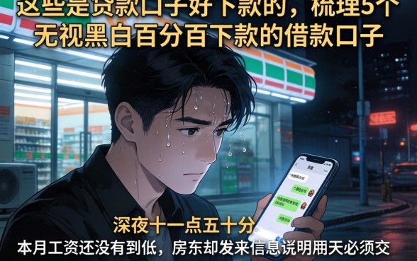 这些是贷款口子好下款的,梳理5个无视黑白百分百下款的借款口子