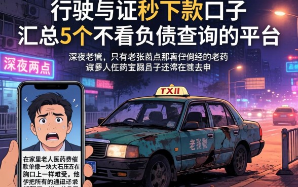 行驶证秒下款的口子，汇总5个不看负债查询的平台