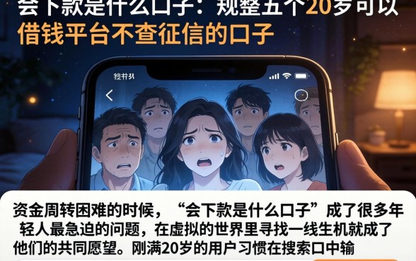 会下款是什么口子，规整五个20岁可以借钱平台不查征信的口子