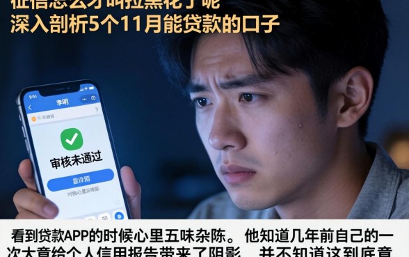 征信怎么才叫拉黑花了呢，深入剖析5个11月能贷款的口子
