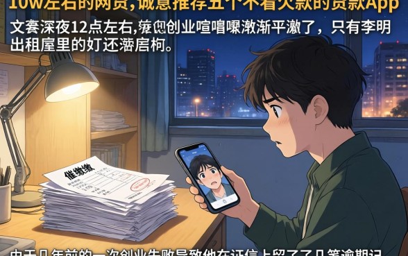 10w左右的网贷，诚意推荐五个不看欠款的贷款app