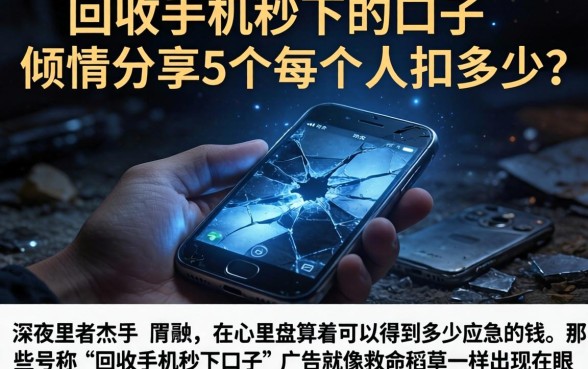 回收手机秒下的口子，倾情分享5个每个人扣多少？
