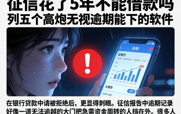 征信花了5年不能借款吗,胪列五个高炮无视逾期能下的软件