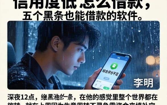 信用度低怎么借款，概括五个黑户也能借款的软件