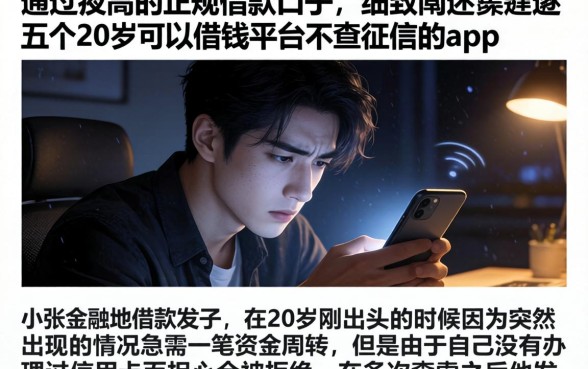 通过率高的正规借款口子,细致阐述五个20岁可以借钱平台不查征信的app