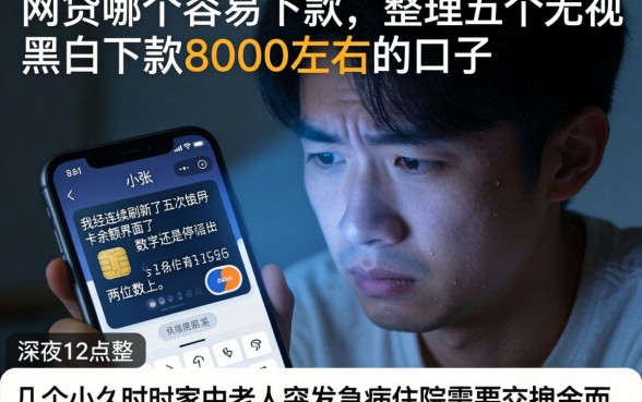 网贷哪个容易下款,整理五个无视黑白下款8000左右的口子