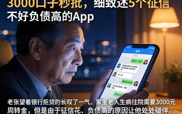 3000口子秒批，细致阐述5个征信不好负债高的app