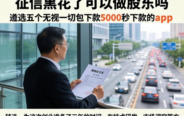 征信黑花了可以做股东吗，遴选五个无视一切包下款5000秒下款的app