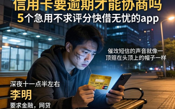 信用卡要逾期才能协商吗,详尽说明5个急用不求评分快借无忧的app