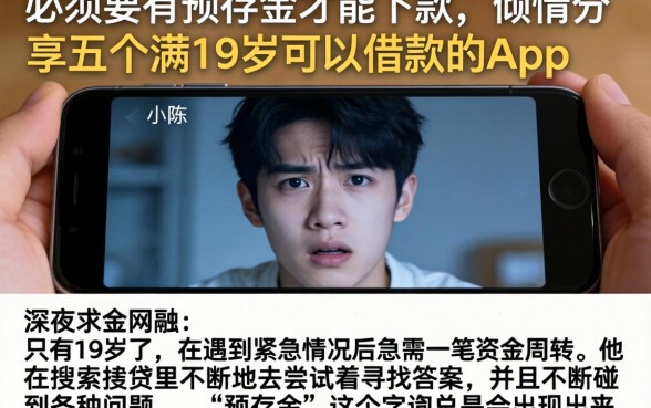 必须要有预存金才能下款，倾情分享五个满19岁可以借款的app