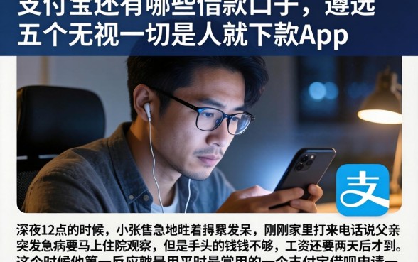 支付宝还有哪些借款口子，遴选五个无视一切是人就下款app