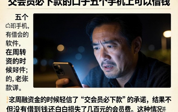 交会员必下款的口子,详细阐述五个手机上可以借钱的软件