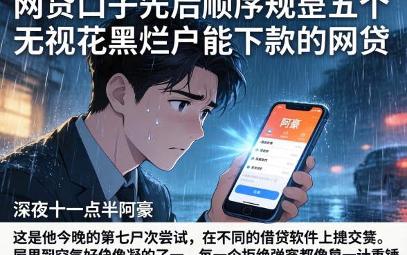 网贷口子先后顺序，规整五个无视花黑烂户能下款的网贷