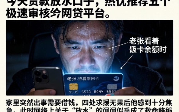 今天贷款放水口子，热忱推荐五个极速审核的网贷平台