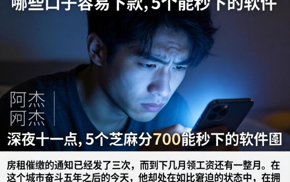 哪些口子容易下款，细致阐述5个芝麻分700能秒下的软件