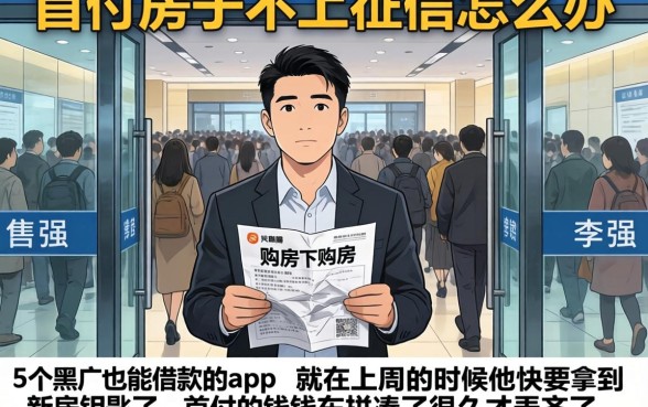 首付房子不上征信怎么办，详细阐述5个黑户也能借款的app