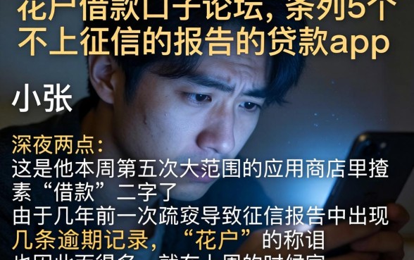 花户借款口子论坛，条列5个不上征信报告的贷款app