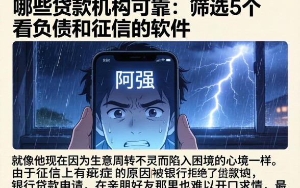 哪些贷款机构可靠,筛选5个不看负债和征信的软件