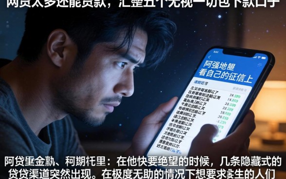 网贷太多还能贷款，汇整五个无视一切包下款口子