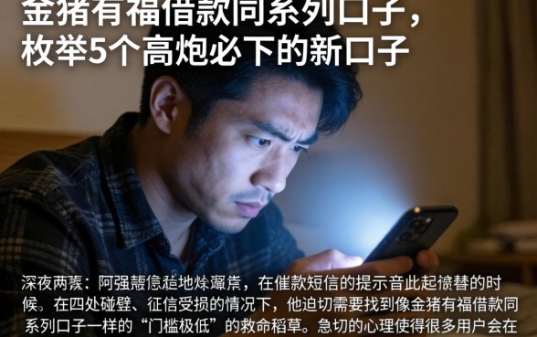 金猪有福借款同系列口子，枚举5个高炮必下的新口子