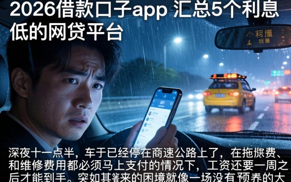 2026借款口子app,汇总5个利息低的网贷平台