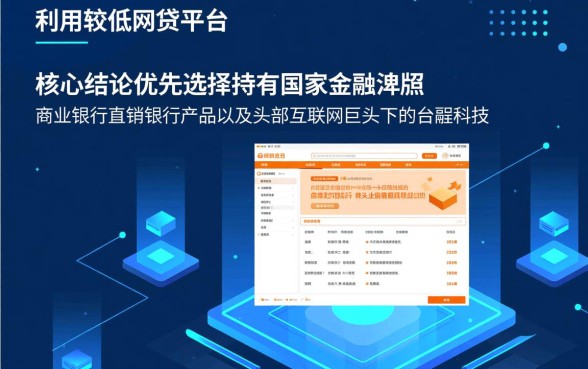 网贷款平台哪一个正规利息低一点