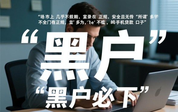 黑户做手机贷款的口子有哪些