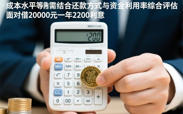 借20000元一年2200利息高吗,算不算高利贷 借20000元一年2200利息高吗