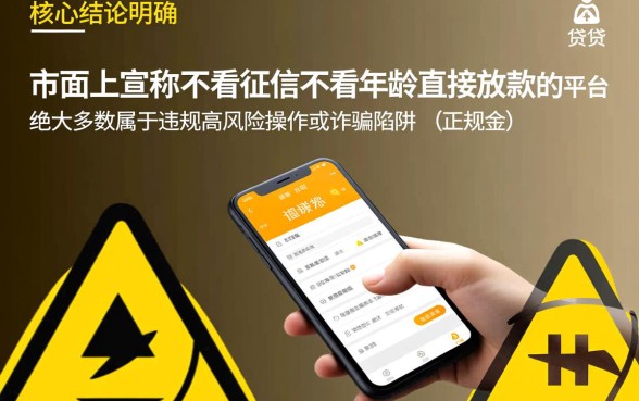 不看征信不看年龄直接放款的平台有哪些