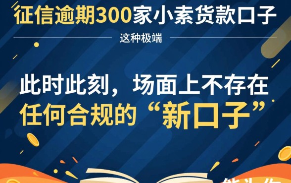 征信有逾期300家口子还能下款吗