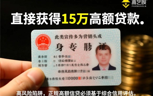 急需用钱一张身份证能借15万吗