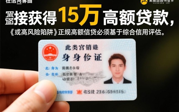 急需用钱一张身份证能借15万吗