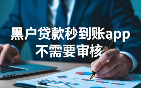 黑户贷款秒到账app不需要审核吗
