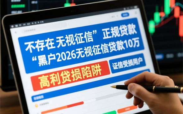 黑户2026无视征信贷款10万怎么申请,哪里有下款口子? 黑户2026无视征信贷款10万怎么申请