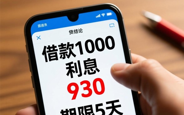 借款1000利息930期限5天算高利贷吗