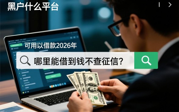 黑户什么平台可以借款2026年